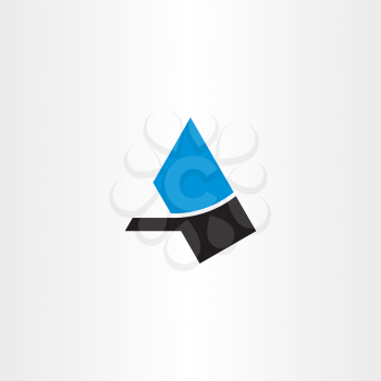 a logo letter symbol black blue icon element 