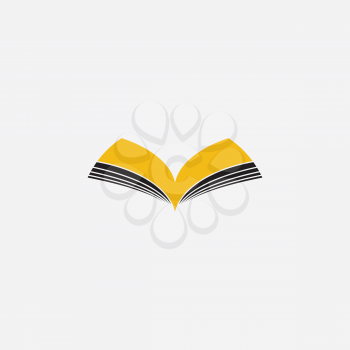 book logo illustration symbol sign design element