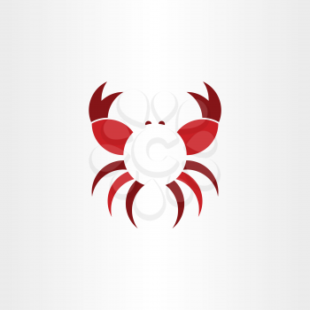 crab logo vector symbol icon illustration design