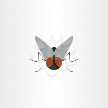 fly insect vector logo symbol sign element
