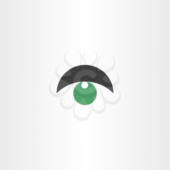 green eye vector logo symbol 