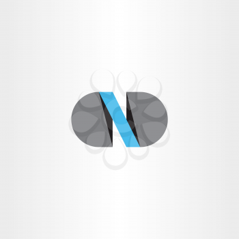 logotype icon n logo letter vector design