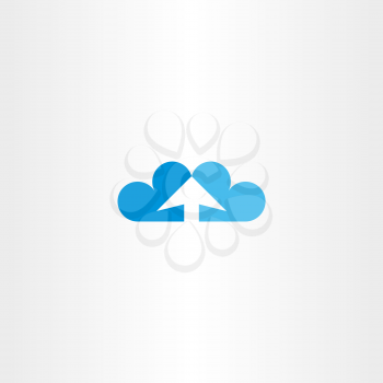 upload vector icon arrow heart cloud 
