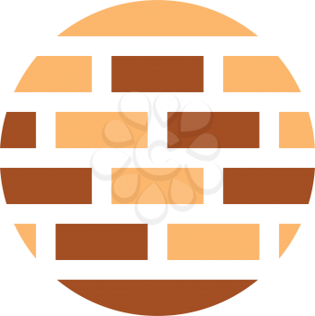 brick wall logo design element icon
