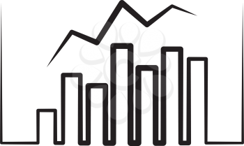 business chart logo statistic icon design