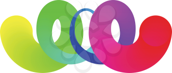 colorful rainbow spiral logo icon 