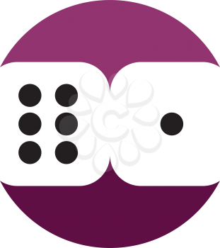 dice roll casino logo icon symbol design