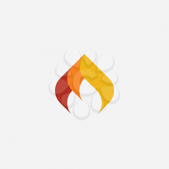 fire icon logo vector element burning flame 