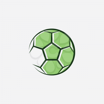 football logo green soccer icon design