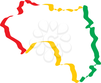 guinea map icon vector sign design 