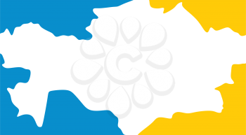 kazakhstan map logo icon vector symbol 