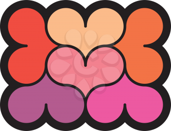 love box heart symbol logo icon 