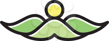 mountains landscape logo icon symbol vector 