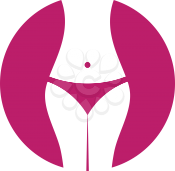 girl body icon logo vector design
