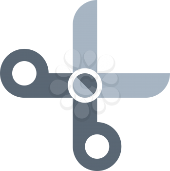 scissors hairdressing logo icon vector 