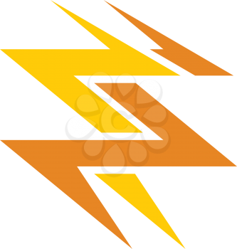 thunderbolt logo icon vector symbol design 