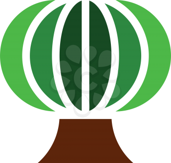 tree icon natural organic symbol eco