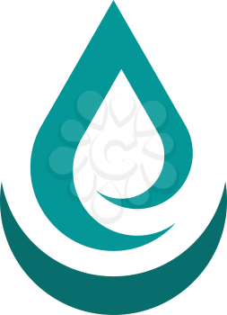 water stylized logo vector icon design 
