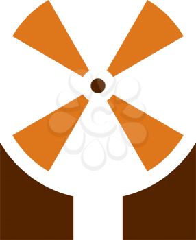 windmill logo icon design element 