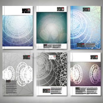 Conceptual design, technology background vector. Brochure, flyer or report for business, template vector.