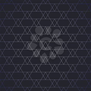 Repeating geometric tiles with triangles. Vector seamless pattern.