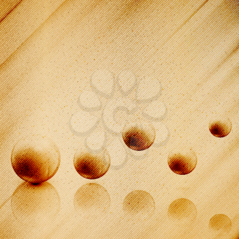 Spheres in motion, wooden design vector illustration.