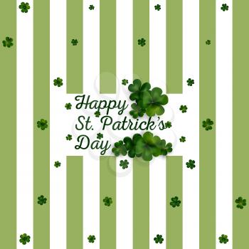 Decoration for St Patricks day. Vector design greetings card or poster.