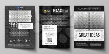 Business templates for brochure, magazine, flyer, booklet or annual report. Cover design template, easy editable vector, abstract flat layout in A4 size. Abstract infinity background, 3d structure wit