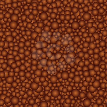 The beautiful simple brown chocolate circles texture background