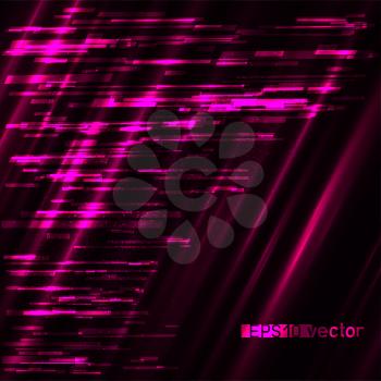 Glitch sexy erotic pink love bright light dark background template. Abstract glitched vector design sexual adult backdrop