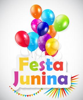 Holiday. Festa Junina Background Vector Illustration EPS10