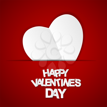 Happy Valentines Day Card. Vector Illustration. EPS10
