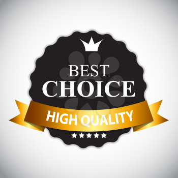 Best Choice Label with Ribbon Vector Illustration EPS10