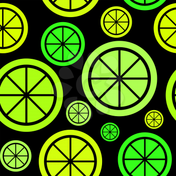 Lemon Fruit Abstract Seamless Pattern Background Vector Illustration EPS10