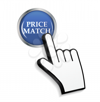 Gold Price Match Label Vector Illustration EPS10