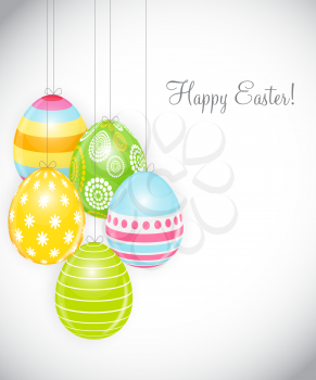 Beautiful Easter Egg Background Vector Illustration EPS10