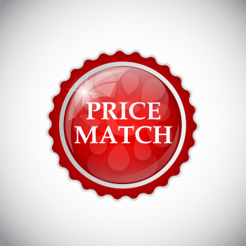 Price Match Label Isolated Vector Illustration EPS10