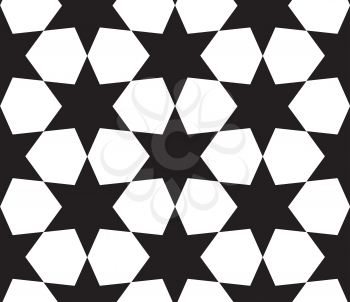 Abstract Star Seamless Pattern on Background EPS10