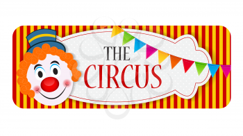 The Circus Banner Isolated Vector Illustration EPS10