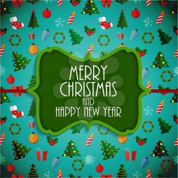 Abstract Christmas and New Year Background. Vector Illustration EPS10