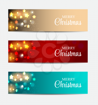 Christmas Website Banner and Card Background Vector Illustration EPS10