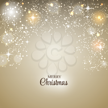 Christmas Glossy Star Background Vector Illustration EPS10