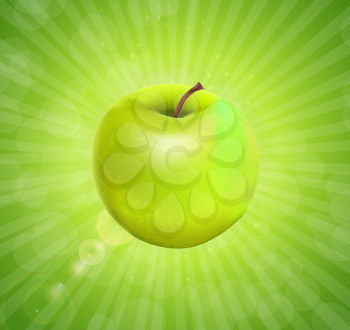 Sweet Tasty Green  Vector illustration. EPS10