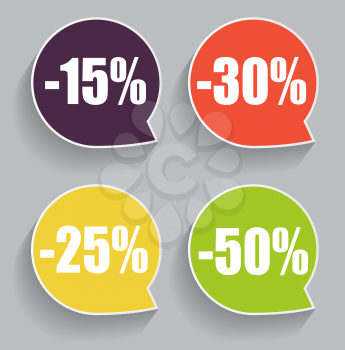 Speech Bubble Sale Label Vector Illustration EPS10