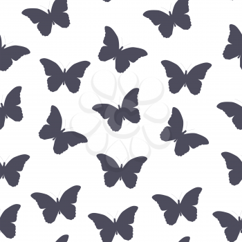 Butterfly Seamless Simple Pattern Background Vector Illustration EPS10