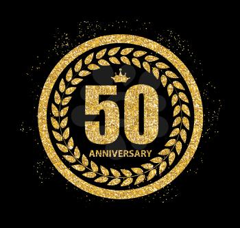 Template 50 Years Anniversary Vector Illustration EPS10