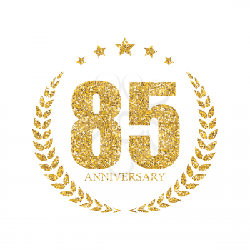 Template 85 Years Anniversary Vector Illustration EPS10