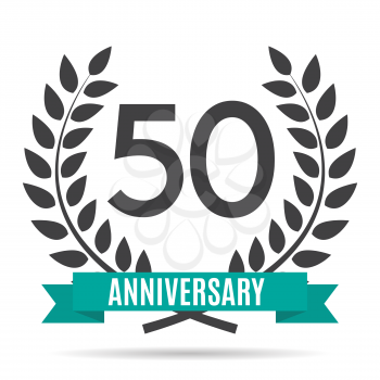 Template 50 Years Anniversary Vector Illustration EPS10
