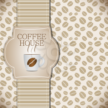 Coffee house menu template vector illustration. EPS10