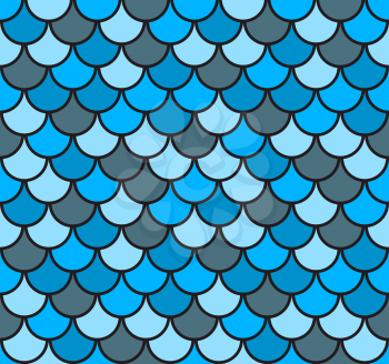 Seamless Fish Scale Pattern Vector Illustration EPS10